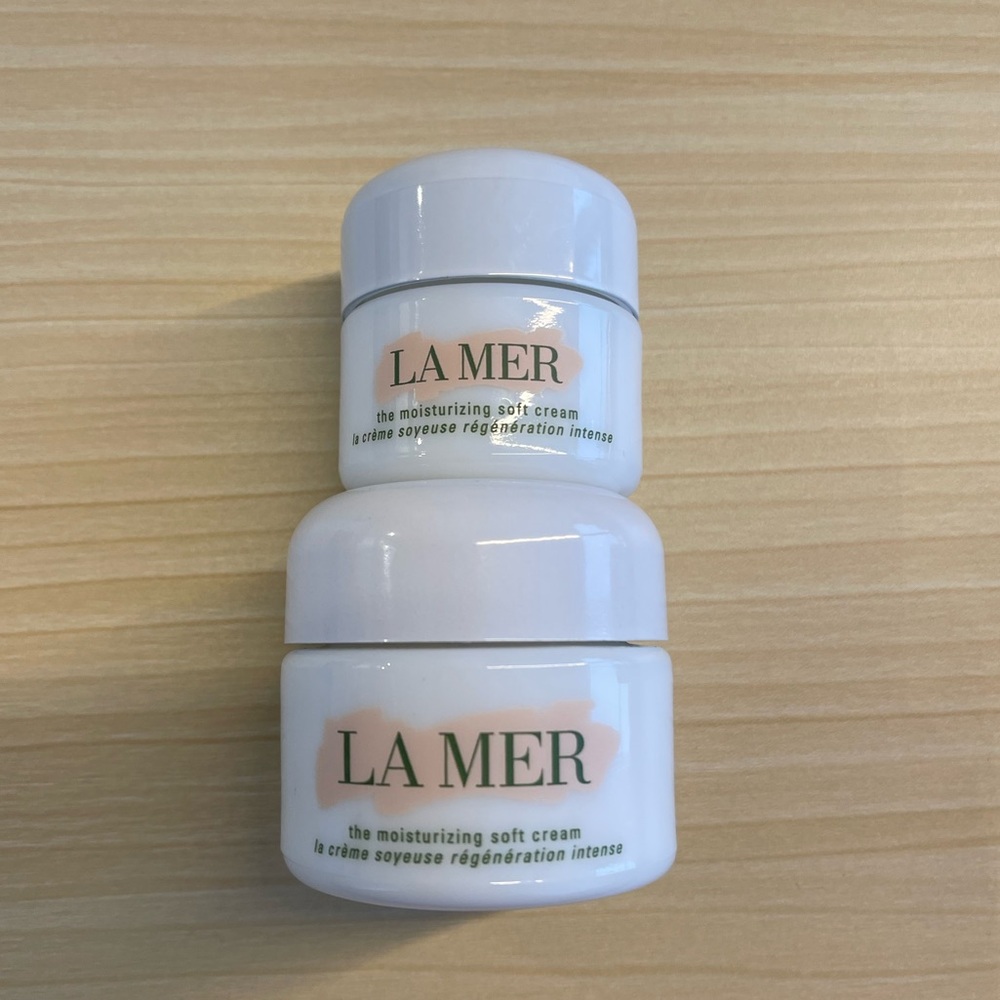 EMPTY LA MER moisturizing soft cream jars